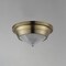 Maxim Lighting Hargreaves 1-Light Flush Mount, Natural Aged Brass 10390PRNAB - alternate 3